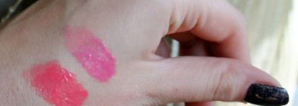 Loreal А L'extraordinaire Color Riche #201 Rose Symphony и Lumene Wild Rose Pearl Lip gloss #28 Drops Pisarat