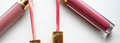 Лак для губ Estee Lauder Pure Color High Intensity Lip Lacquer в оттенках Mirrored mauve № 02 и Vinyl rose № 05