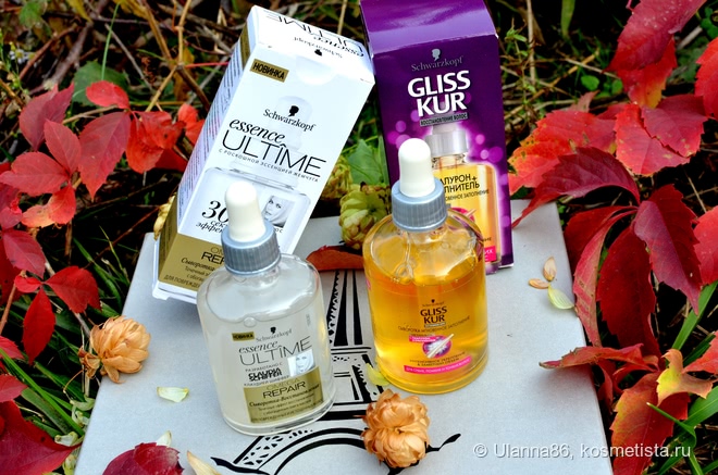 "Битва сывороток для волос": Gliss Kur "Гиалурон- заполнитель" против Essence Ultime "Omega Repair"