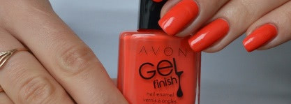 Avon Gel Finish Nail Enamel Orange Crush