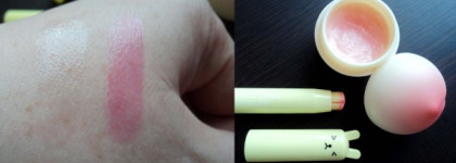 Made in Korea. Для губ:  Mini Peach LIP Balm Tony Moly, Tony Moly Petite Bunny Gloss  № 8 Neon Yellow, Tony Moly Tint Mini  Cherry Pink, Etude House Color POP Shine Tint Mini #07