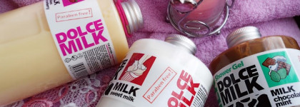 Любителям ароматных водных процедур посвящается. Гели для душа Dolce Milk: Cookies Strawberry,  Sweet Milk,  Chocolate Mint
