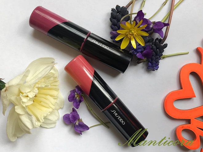 Shiseido Lacquer Gloss #pk304 Baby Doll,  #rs306 Plum Wine