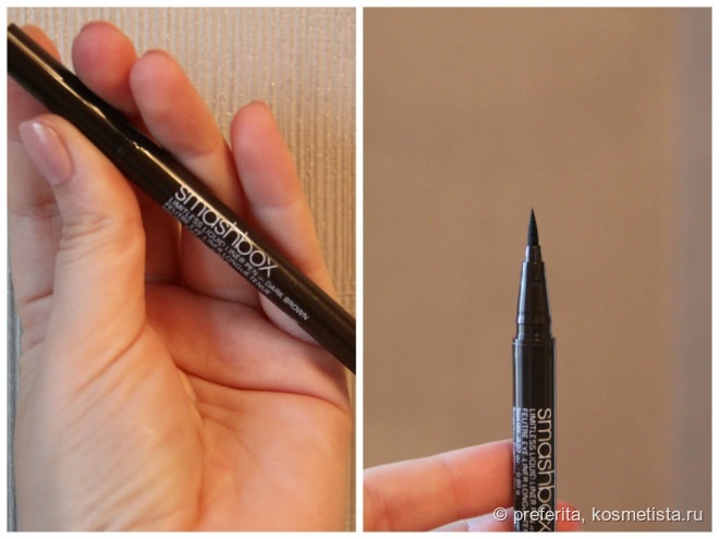 Жидкая подводка-карандаш для век Smashbox Limitless Liquid Liner Pen, оттенок Dark brown