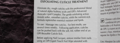 Маникюр с Opi. Сушка RapiDry Top Coat и ремувер для кутикулы Avoplex Exfoliating Cuticle Treatment