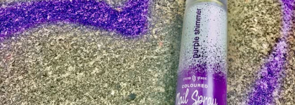 Экспресс-маникюр с Nail Spray China Glaze в оттенке Purple Shimmer