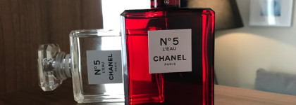Красный флакон Шанель Chanel N 5 L'eau
