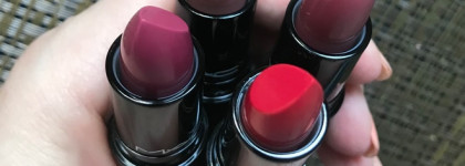 Помады MAC из новой серии Love Me Lipstick в оттенках Laissez-Fire, Hey, Frenchie, Mon Coeur, Give Me Fever