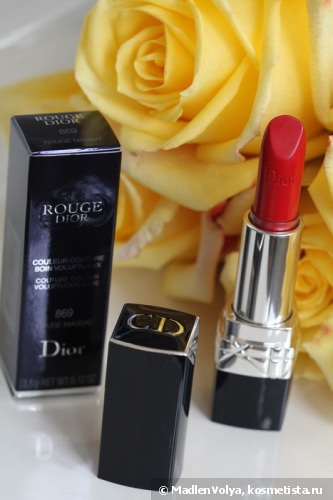 Dior Rouge Dior Couleur Couture Soin Voluptueux Couture Colour Voluptuous Care 869 Rouge Massai