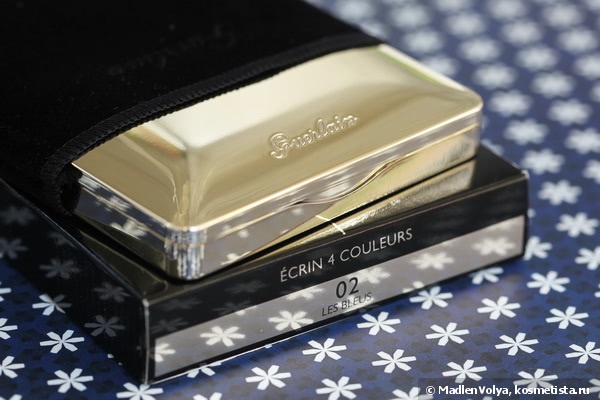 Осенний блюз от Guerlain. Guerlain Guerlain Ecrin 4 Couleurs Long-Lasting Eyeshadows 02 Les Bleus