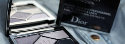 Dior 5 Couleurs Designer All-In-One Professional Eye Palette Base, 3 Fards & Liner #208 Navy Design