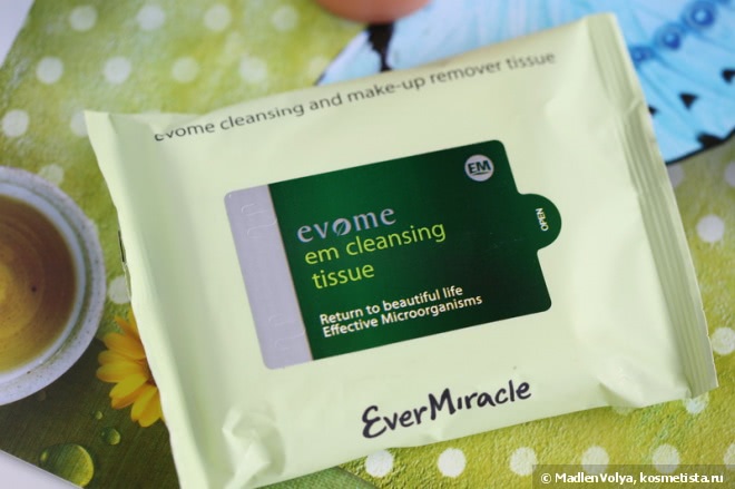 Ever Miracle Evome EM Cleansing & make-up remover tissue