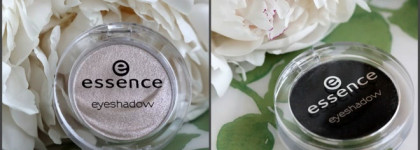 Essence eyeshadow #19 The grammy goes glammy, #12 Black is the new black