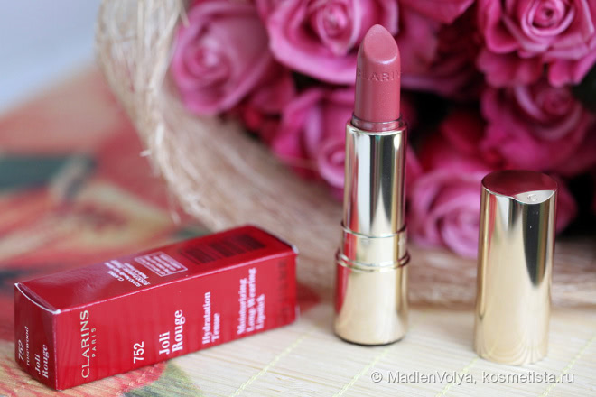 Clarins Joli Rouge Moisturizing Long Wearing Lipstick 752 Rosewood