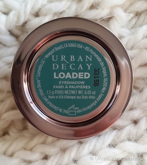 Тени Urban Decay Eyeshadow #Twice baked; #Loaded
