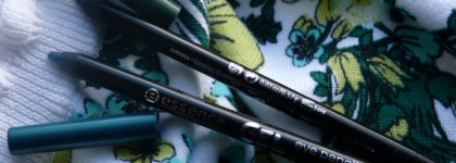 Встречаем весну красиво и бюджетно вместе с карандашами для глаз Essence Gel Eye Pencil waterproof #03 Urban Jungl и #04 Blue Lagoon