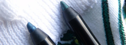 Встречаем весну красиво и бюджетно вместе с карандашами для глаз Essence Gel Eye Pencil waterproof #03 Urban Jungl и #04 Blue Lagoon