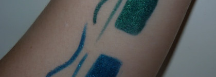 Встречаем весну красиво и бюджетно вместе с карандашами для глаз Essence Gel Eye Pencil waterproof #03 Urban Jungl и #04 Blue Lagoon