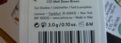 Красивые, кремовые, качественные Catrice Softly Touch Shadow #C01 Melt Down Brown