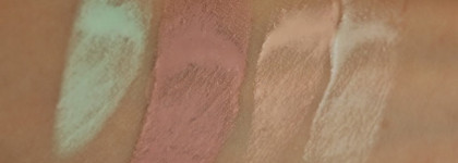3+1. Сравниваем. Смешиваем. Clarins SOS Primer. Universal Light 00. Rose 01. Green 04. Lavender 05