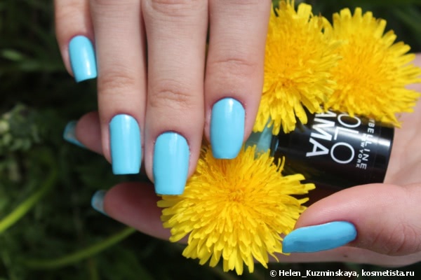 Кусочек неба на ваших ноготках с Maybelline Colorama