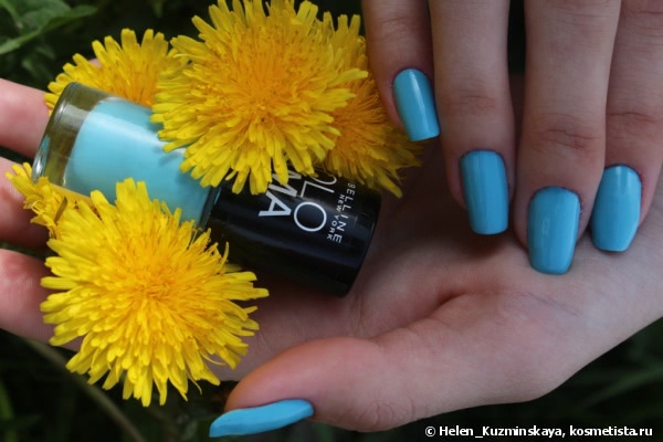 Кусочек неба на ваших ноготках с Maybelline Colorama