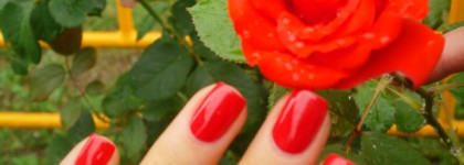 Lumene gloss&care nail polish 16 Blooming: лето в разгаре