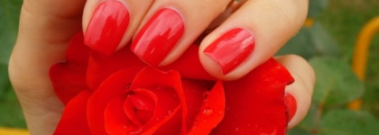 Lumene gloss&care nail polish 16 Blooming: лето в разгаре