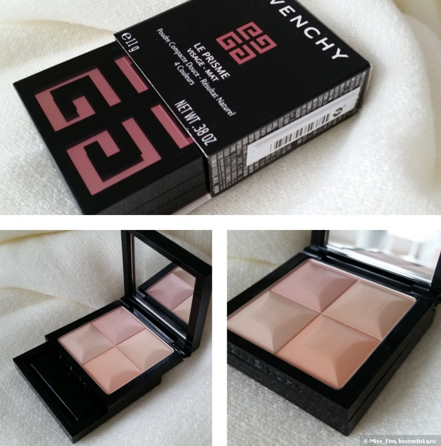 Givenchy Le Prisme Visage - Mat Soft Compact Face Powder Naturel Visage 4  colors #83 Peach Plumetis | Отзывы покупателей | Косметиста