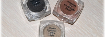 От классики до ретро: Monave Eyeshadow Ultra-Matte Tierra Light #110, Sweetscents Eyeshadow Smoke, Sweetscents Eyeshadow Cocoa Light Matte
