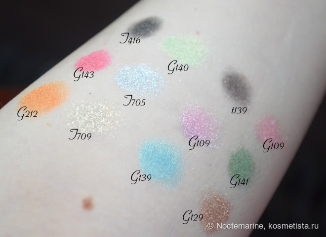 Рассыпчатые перламутровые пудры Pearl powder от Code Color. Часть 2 - цветные