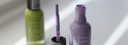 А миленько вышло! | Sally Hansen Xtreme Wear Nail Color 270 Lacey Lilac и 110 Green with Envy