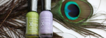 А миленько вышло! | Sally Hansen Xtreme Wear Nail Color 270 Lacey Lilac и 110 Green with Envy