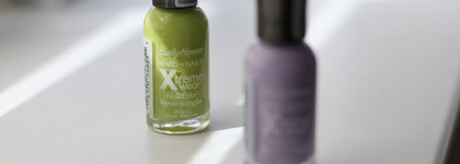 А миленько вышло! | Sally Hansen Xtreme Wear Nail Color 270 Lacey Lilac и 110 Green with Envy