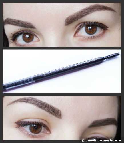 Карандаш для бровей Limoni Super Slim Brow Pencil оттенок 01 Mahogany. Как я оформляю брови