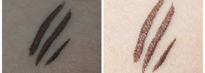 Бюджетные, но весьма неплохие  - матовая помада и жидкая подводка от Stellary