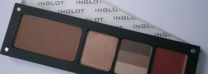 Inglot Freedom System: Eye Shadow Rainbow №117, Lipstick №85, Sculpting Powder №510