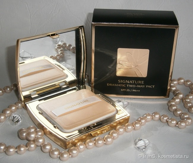 Компактная пудра Missha Signature Dramatic Two-way Pact Spf25 / PA++ в оттенке №21
