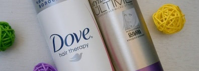 Сухие шампуни Dove и Schwarzkopf