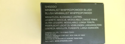 Прикосновение розового персика - Shiseido Minimalist WhipperPowder Blush 01 Sonoya. 