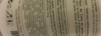 Бархатистое молочко для тела «Малазийский Кокос» Yves Rocher Les Plaisirs Nature