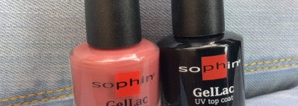 Двухслойная система Sophin: UV Gellak Nail Polish Base&Color 2 in 1 и UV Gellak Top Coat