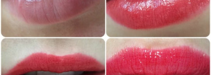 Красные начинают... и выигрывают с Burberry Natural Sheer Lipstick Lip Mist №. 205 Rosy Red