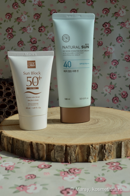 Уход с SPF для жирной кожи на моей полочке The Face Shop Natural Sun ...