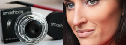 Гелевая подводка Smashbox Jet Set Waterproof Eye Liner Deep black & Кисти Arced Liner Brush #21 и MAC #208