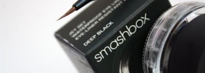 Гелевая подводка Smashbox Jet Set Waterproof Eye Liner Deep black & Кисти Arced Liner Brush #21 и MAC #208
