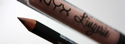 Nyx Lip Lingerie Liquid Lipstick №09 & Nyx Slim Lip Pencil №855 Nude Truffle