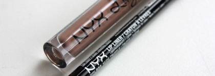 Nyx Lip Lingerie Liquid Lipstick №09 & Nyx Slim Lip Pencil №855 Nude Truffle