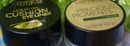 Catrice Precious Pigments №010 Moondust & Liquid Gel Cushion Eye Liner Ultra black №010 The Black Sheep