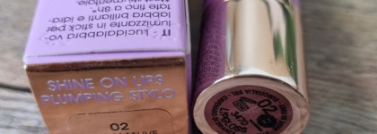 Лимитка лета 2024: Бальзам для губ Naj Oleari Shine on Lips Plumping Stilo 02 Rosy Mauve